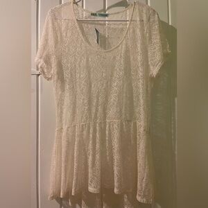 MAURICES lace sheer top X-large NWT
